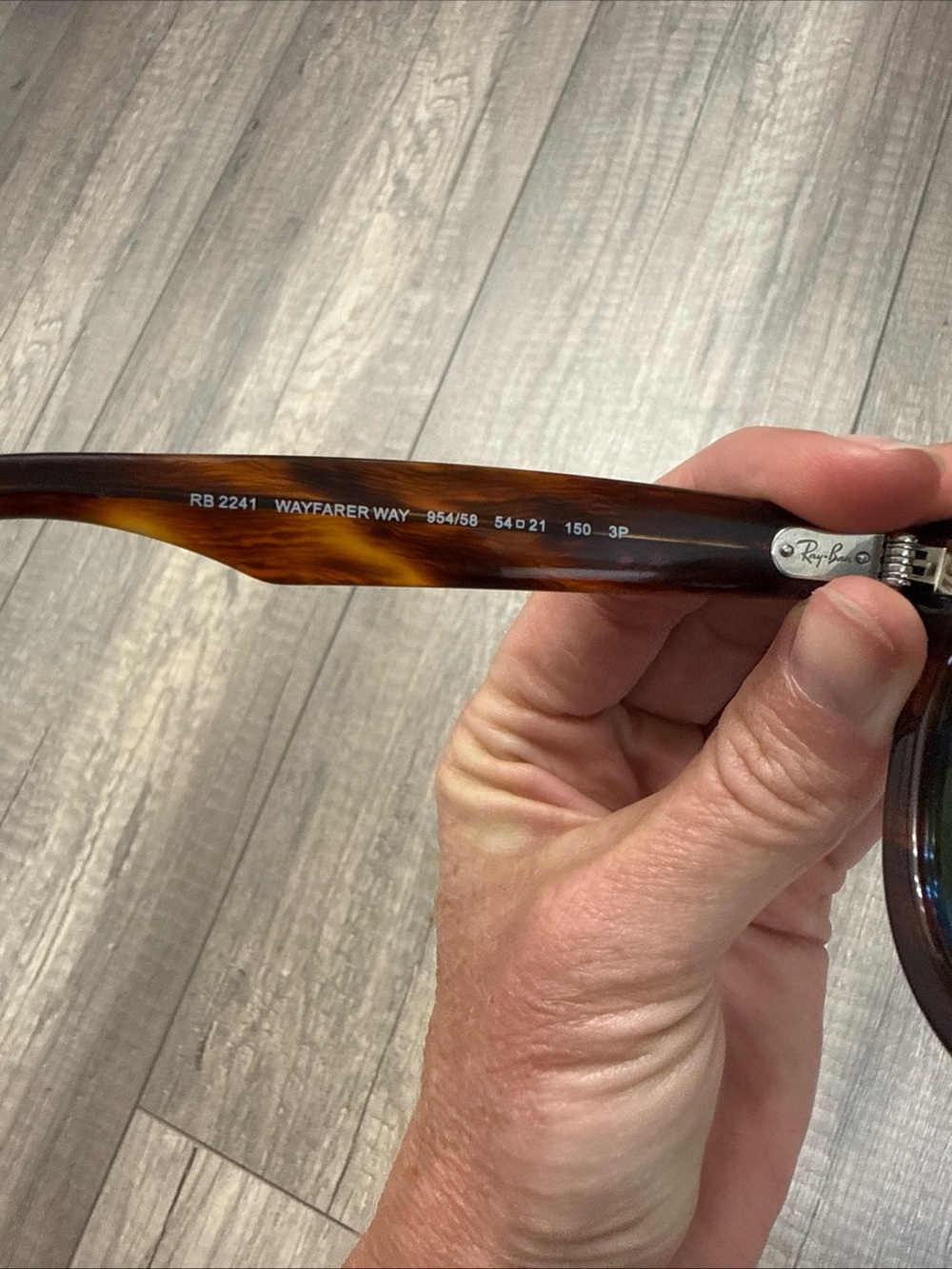 Ray-Ban Wayfarer Way Tortoise Frame Sunglasses - Picture 3 of 6